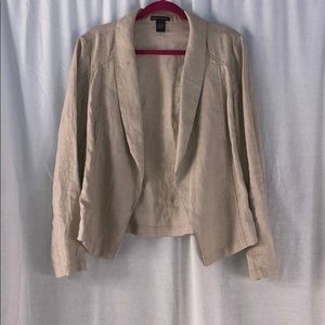 Chelsea & Theodore tan Linen jacket